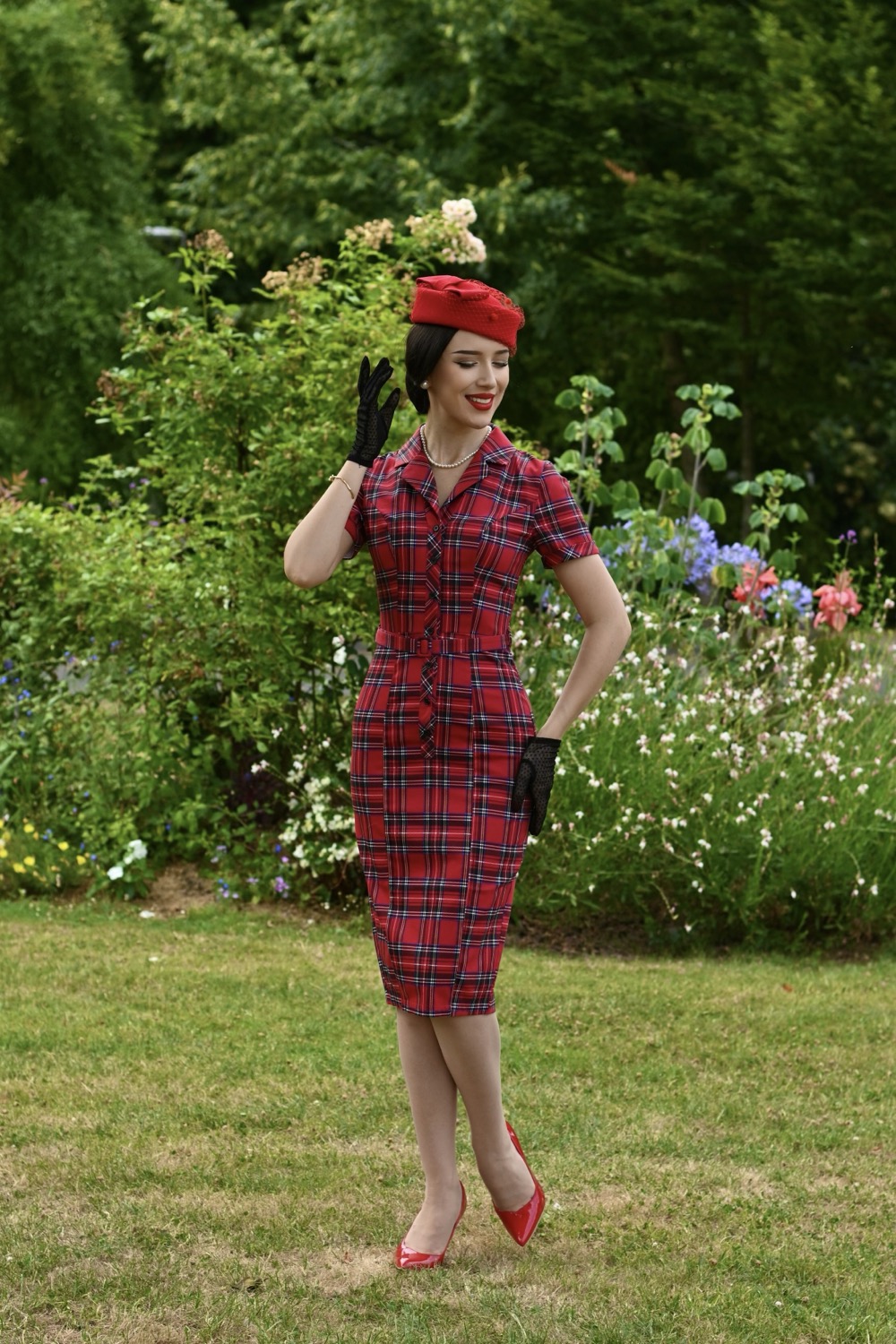 Terissa Tartan Wiggle Dress
